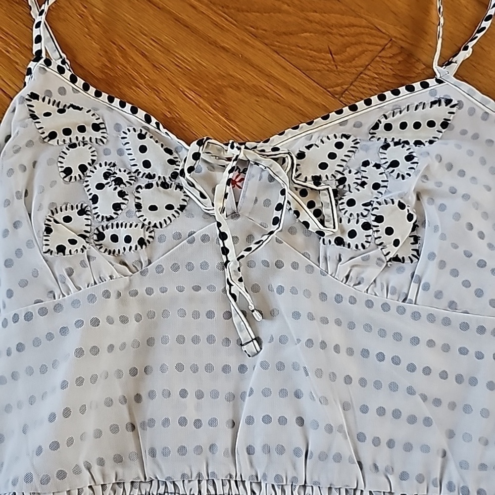 NWT Vintage Free People Polka Dot Tank Top - Size Small (2007) - Picture 2 of 4